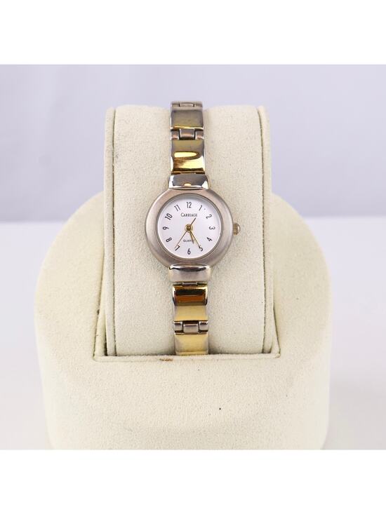 Carriage Accessories - Vintage‎ Carriage by Timex Watch Ladies Two Tone Silver Gold Link Bracelet Works